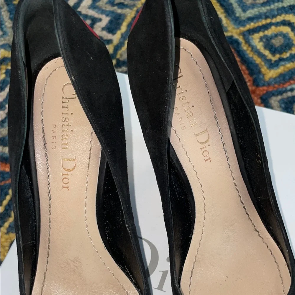 Dior Black and Red Heart Heels - Picture 6 of 10